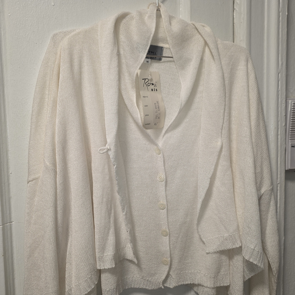 Women's Elegant Cream Cardigan